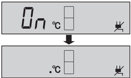 On °C ↓ .°C