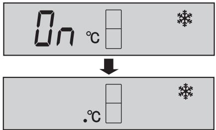 On °C ↓ .°C