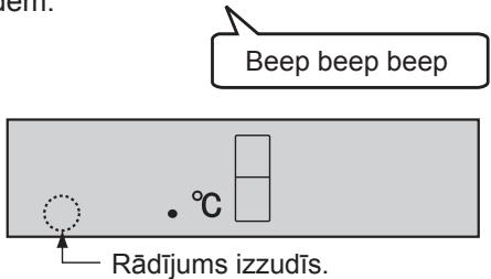 Beep beep beep Rādījums izzudīs.