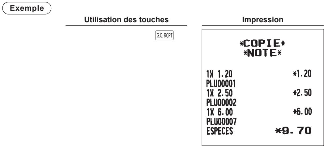 SHARP XE-A217W - ■ Impression de copie de facture à présenter (uniquement pour XE-A217W/XE-A217B) - 2