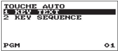 TOUCHE AUTO 1 KEY TEXT 2 KEY SEQUENCE PGM 01