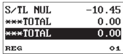 S/TL NUL -10.45 ***TOTAL 0.00 ***TOTAL 0.00 REG ◊1