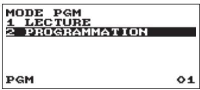 MODE PGM 1 LECTURE 2 PROGRAMMATION PGM 01