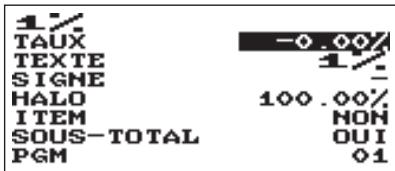 1% TAUX -0.00% TEXTE 1% SIGNE - HALO 100.00% ITEM NON SOUS-TOTAL OUI PGM 01