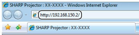 SHARP XG-SV200X - Configuration d'une connexion réseau pour le projecteur - 1