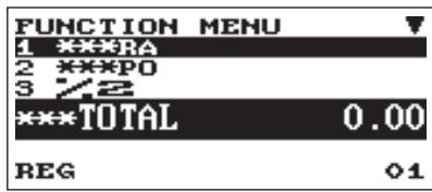 SHARP ER-A247A - Sélection d'une fonction dans le menu - 1
