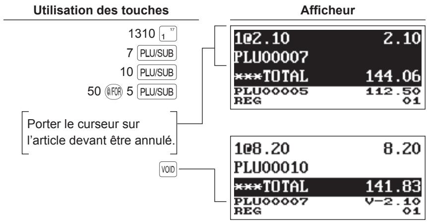 SHARP ER-A247A - Annulation indirecte par séquence de touches - 1