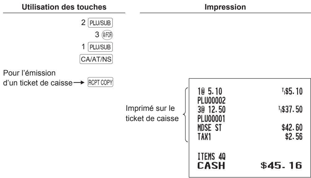 SHARP ER-A247A - Impression de la copie d'un ticket de caisse - 4