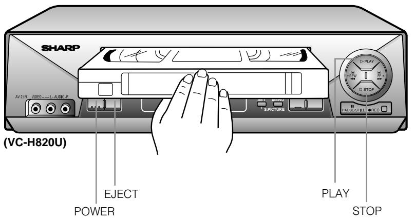 SHARP VC-H811U - Opérations préliminaires - 1
