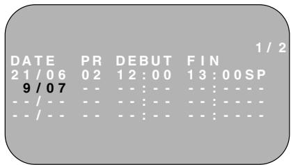 SHARP VC-MH745SM - PROGRAMMATION D'UN ENREGISTREMENT - 2