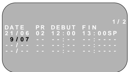 SHARP VC-MH76FPM - PROGRAMMATION D'UN ENREGISTREMENT - 2