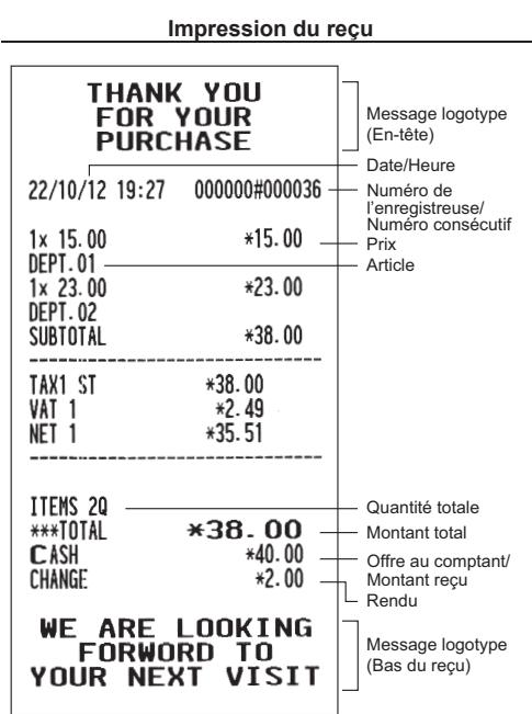 SHARP XE-A147 - Terminer la transaction - 3