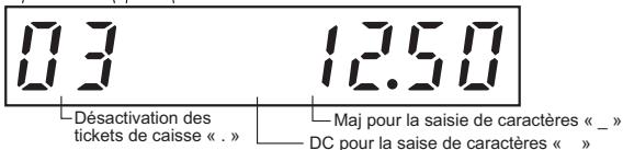 SHARP XE-A147 - ■ Affichage de l'opérateur - 1