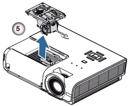 OPTOMA DH1015 - Remplacement de la lampe - 8