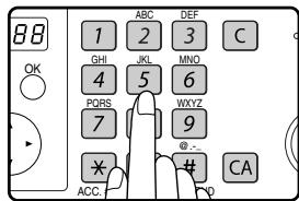 SHARP MX-FX13 - Composez le numero de fax. - 1