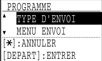 SHARP MX-FX13 - Sélectionnez le programme que vous souhaitez enregister à l'aide de la touche [▼] ou [▲]. - 2