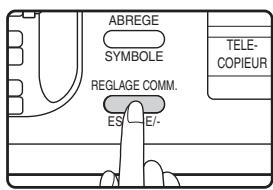 SHARP MX-FX13 - Appuyez sur la touche [REGLAGE COMM.] - 1