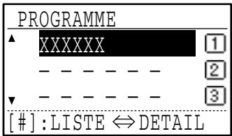 SHARP MX-FX13 - Sélectionnez le programme que vous souhaitez edited à l'aide de la touche [▼] ou [▲]. - 2