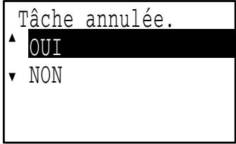 SHARP MX-FX13 - Sélectionnez "OUI" à l'aide de la touche [▼] ou [▲]. - 2
