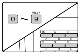 SHARP MX-FX13 - Entre le numero de fax de l'autre apparéil à l'aide des touches numériques, appuyez sur une touche express ou composez un numéro abrégé (une touche de groupe ne peut pas être utilisée). - 1