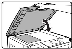 SHARP MX-FX13 - UTILISATION DE LA VITRE D'EXPOSITION - 1