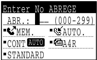 SHARP MX-FX13 - ENVOI D'UN FAX PAR COMPOSITION ABREGEE - 2