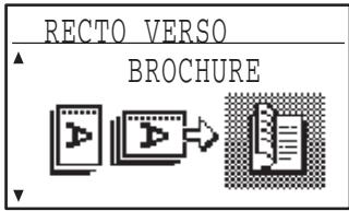 SHARP MX-FX13 - Sélectionnez livre ou bloc-notes du type d'original recto verso à l'aide de la touche [▼] ou [▲]. - 2