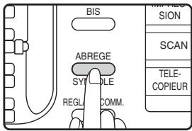 SHARP MX-FX13 - Appuyez sur une touche express ([01] à [50]) ou appuyez sur la touche [ABREGE]. - 2