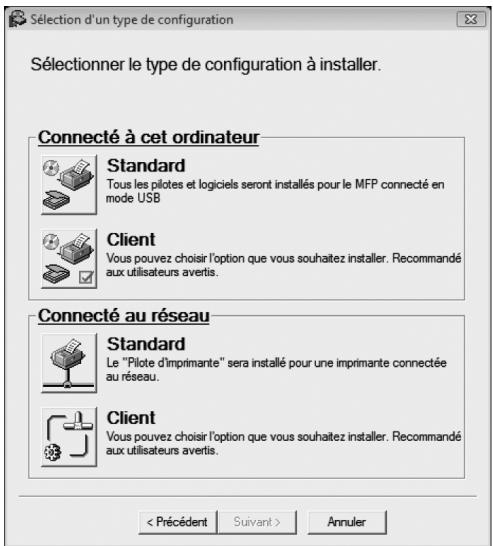 SHARP MX-FX13 - Cliquez sur le bouton [Client]. - 1