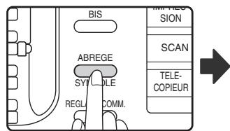 SHARP MX-FX13 - ENVOI D'UN FAX PAR COMPOSITION ABREGEE - 1