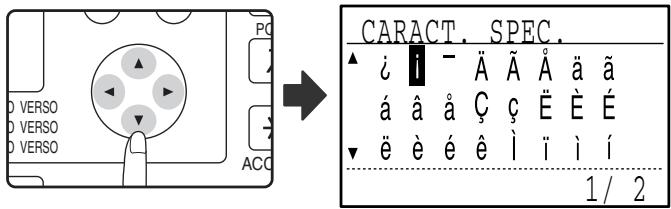 SHARP MX-FX13 - Sélectionnez le caractère spécial que vous souhaitez entra r à l'aide des touches [▼][▲][▲][▶]. - 1