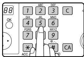 SHARP MX-FX13 - Composez le numero de fax. - 1