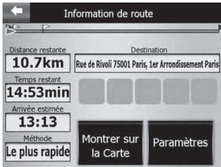 SILVERCREST GPS NAVIGATOR 4000 - Rafraîchissement de la vue carte avec l'étape - 3