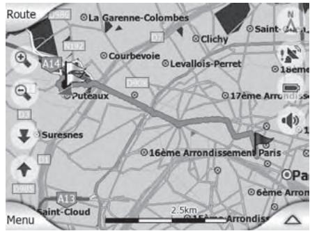SILVERCREST GPS NAVIGATOR 4000 - Rafraîchissement de la vue carte avec l'étape - 2
