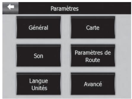 SILVERCREST GPS NAVIGATOR 4000 - Sélection du menu «Paramètres» - 1