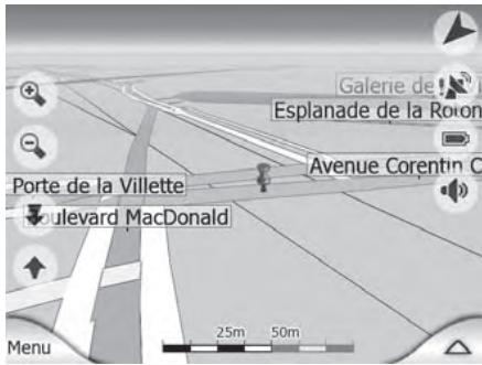 SILVERCREST GPS NAVIGATOR 4000 - Curseur - Sélection d'un point sur la carte - 1