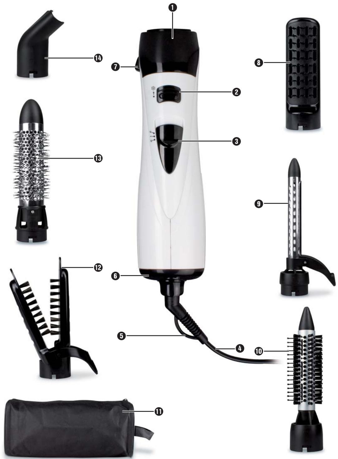 SILVERCREST SWC 1000 A1 MULTI-FUNCTION HOT AIR STYLER - 1