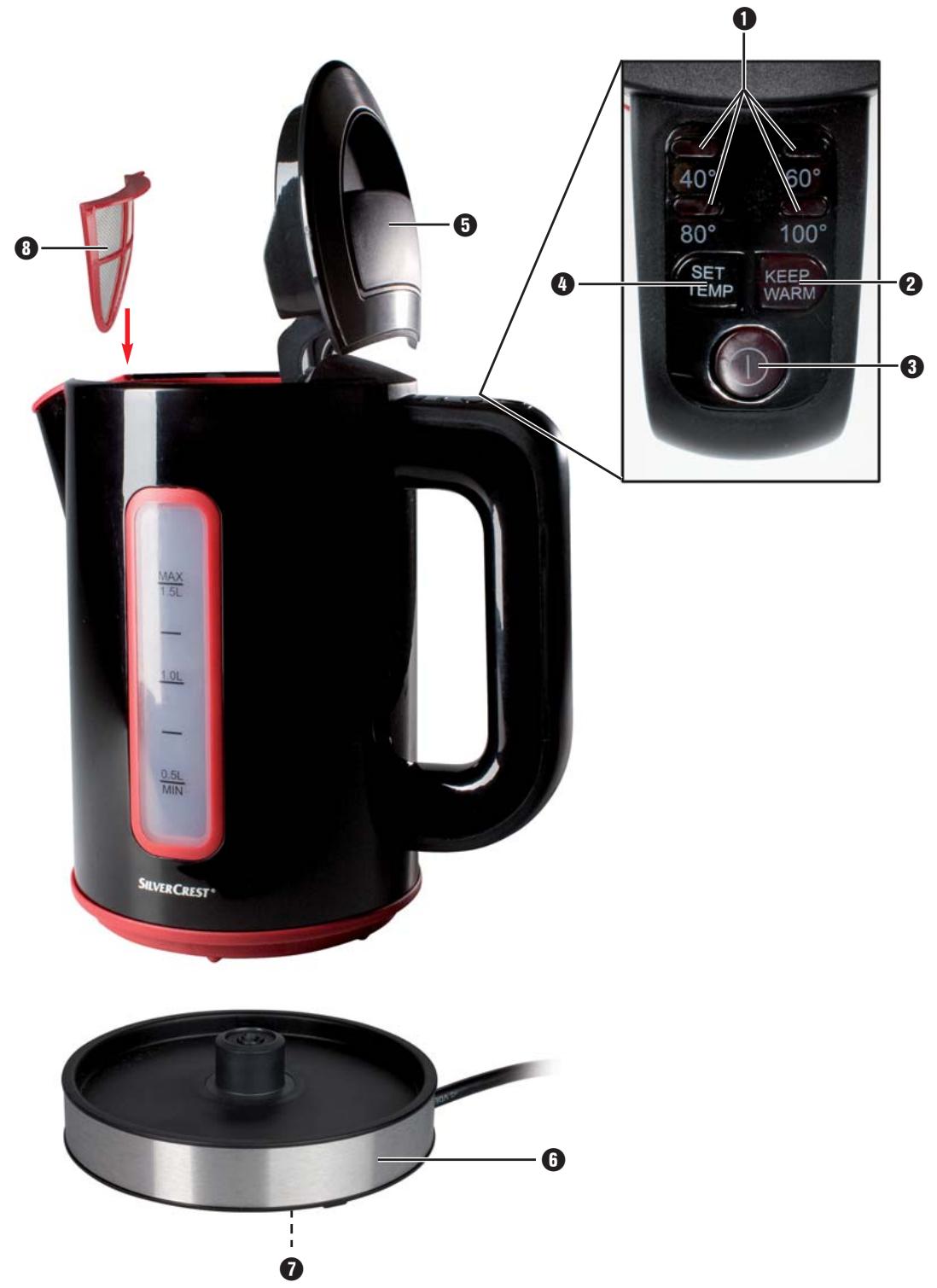 SILVERCREST SWKD 3000 A1 KETTLE - Wasserkocher SWKD 3000 A1 - 2