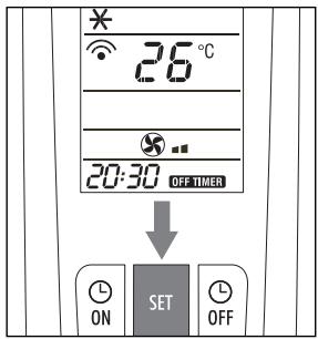 DELONGHI PAC A95 - Programmation de l'arrêt - 2
