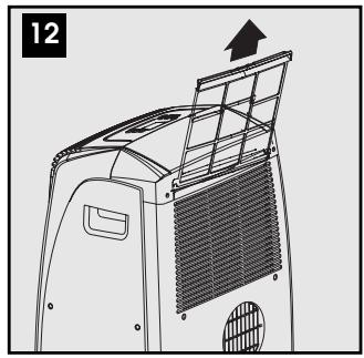DELONGHI PAC A95 - Nettoyage du filtre à air. - 1