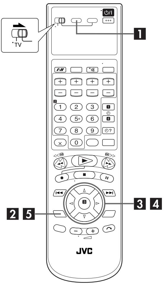 JVC HR-XVS20EF - Réglage d'entrée/ sortie - 1
