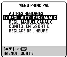 JVC HR-XVS20EF - Acceder à l'écran de "REGL. AUTO. DES CANAUX". - 1