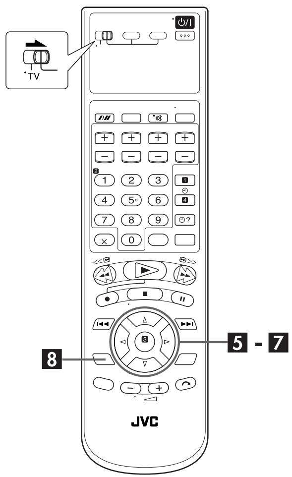 JVC HR-XVS20EF - Acceder à l'écran "REGLAGE DE L'HEURE". - 3