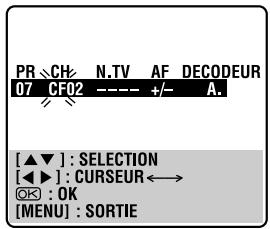 JVC HR-XVS20EF - Sélectionner la gamme. - 1