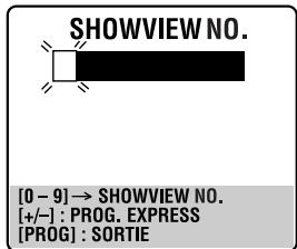 JVC HR-XVS20EF - Acceder à l'écran SHOWVIEW. - 1