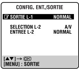 JVC HR-XVS20EF - Selectionner le mode de sortie pour le connecteur L-1 ENTREE/SORTIE. - 1