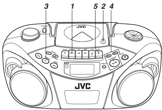 JVC RC-EX25S - Enregistrement synchronisé avec la lecture d'un CD - 1