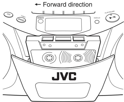 JVC RC-EX25S - Loading a cassette - 1