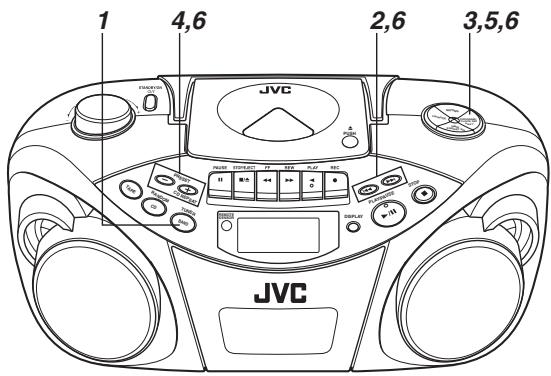 JVC RC-EX25S - Voorkeurzenders vastleggen - 1