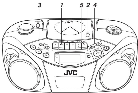 JVC RC-EX25SE - Mit CD-Wiedergabe synchronisierte Aufnahme - 1